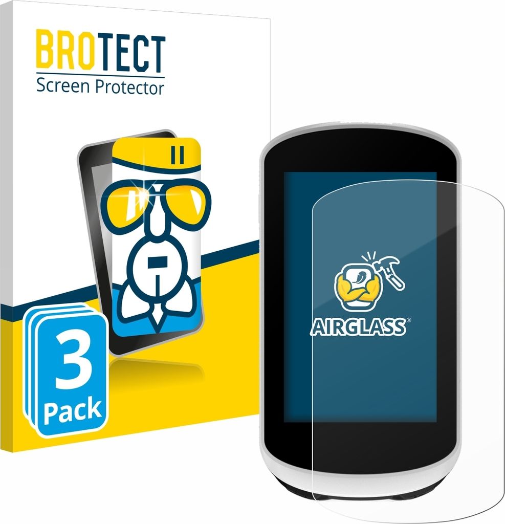 3x BROTECT Schutzglas für Garmin Edge Explore 2 Schutzfolie Panzer Folie Glas Display Schutz klar