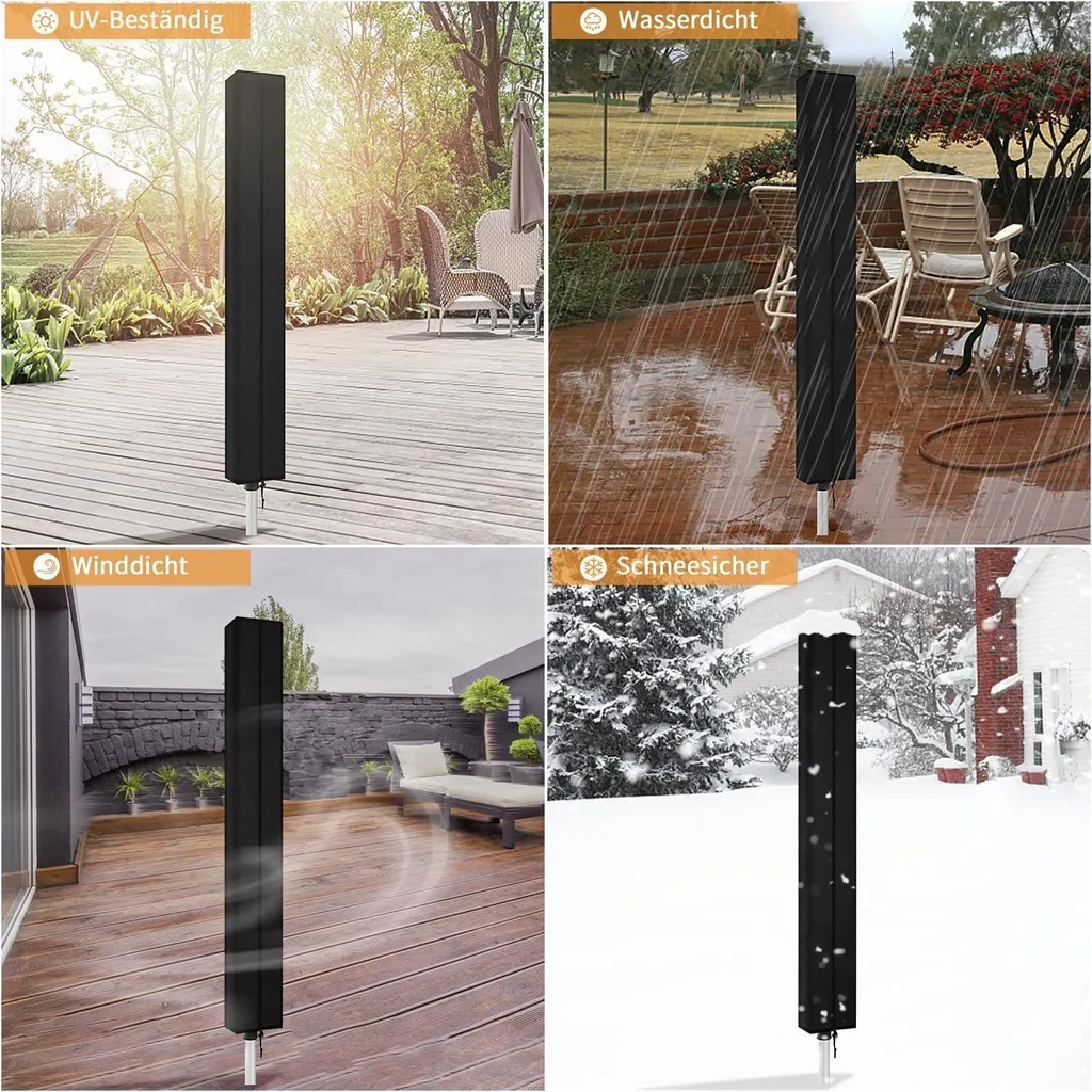 Housse de protection pour séchoir parapluie anti-UV en Oxford 600D durable