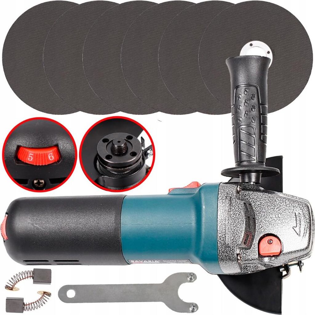 Szlifierka Kątowa Bavaria Bvag-1750 1750 W 125 Mm Z Płynną Zdjęcie produktu 
