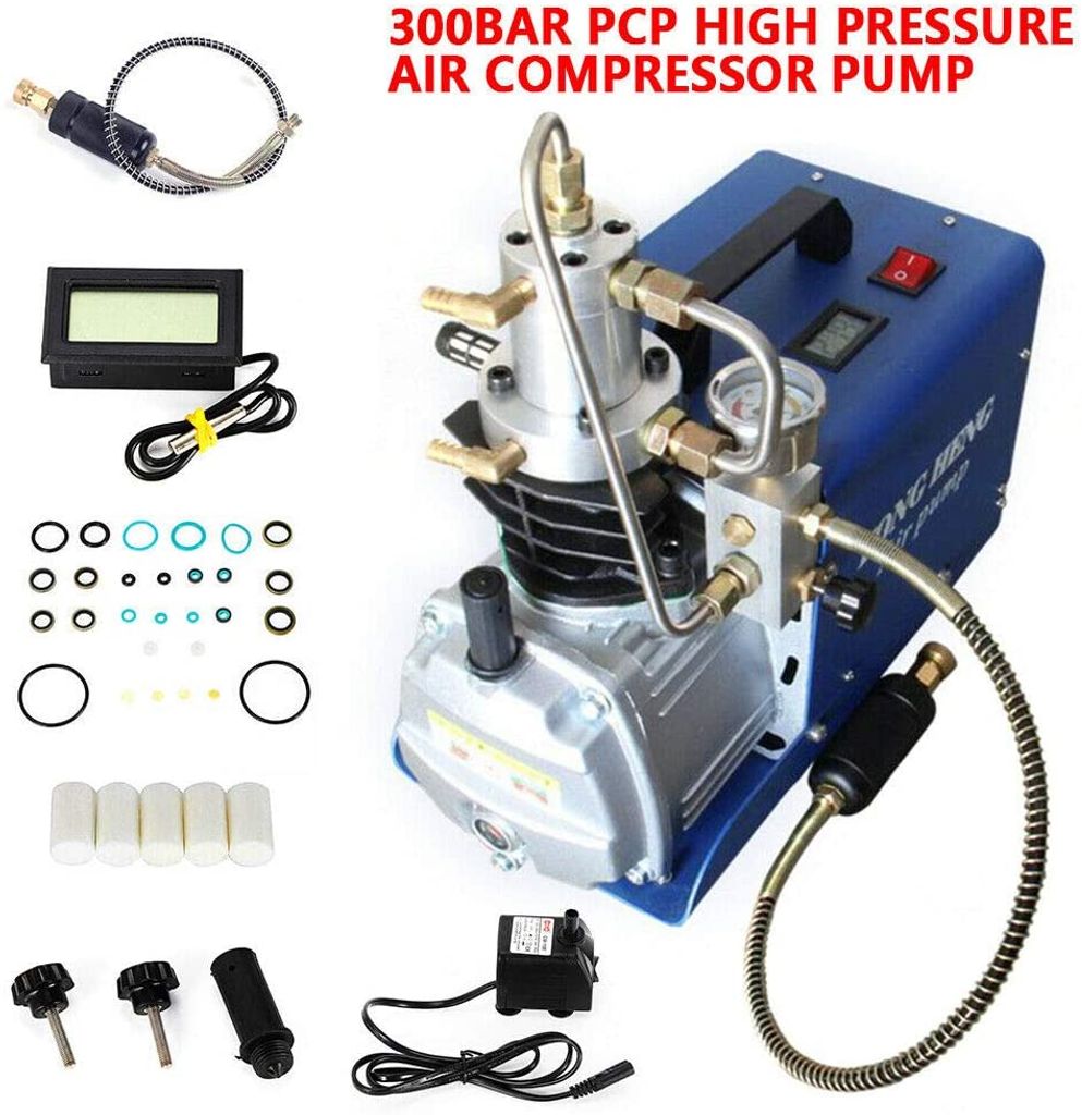 automatisch stoppen 1800W 300Bar Kompressor Hochdruckluftpumpe Kompressorpumpe 