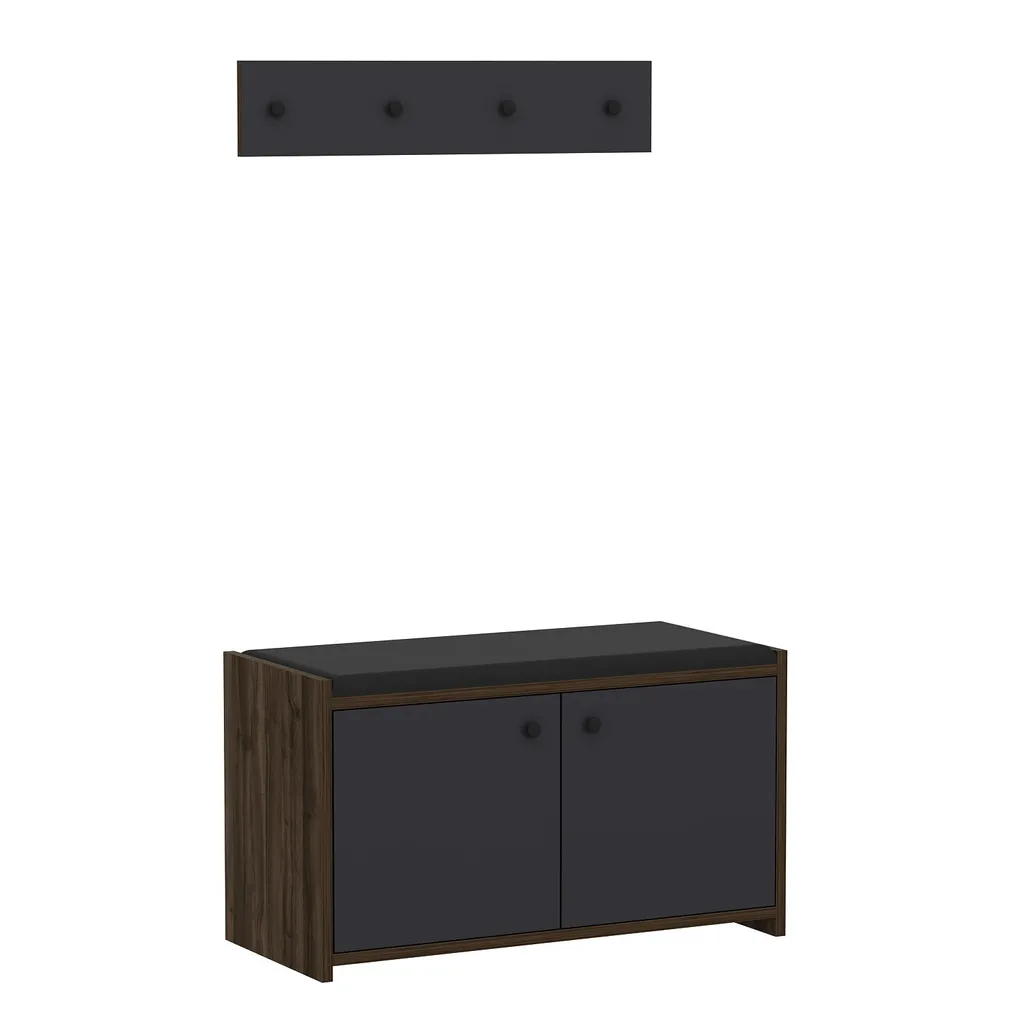 Meuble d'entrée pour chaussures anthracite Zen idéal petits appartements - 6