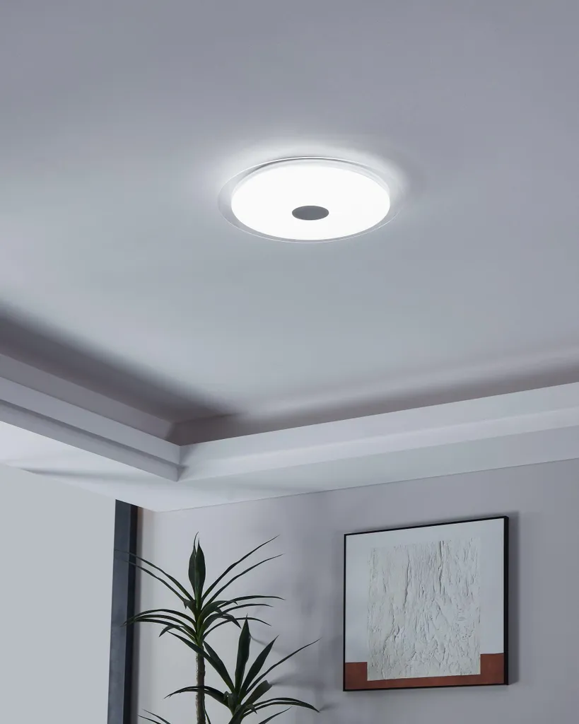 Plafonnier LED Lanciano 1 : Solution Éclairage Modulable avec Effet Cristal - 2