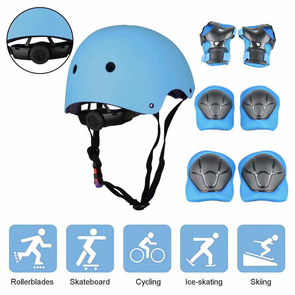 Sport Schutzausrüstung Kind Rollschuhlaufen Helm Knie Ellbogenschützer Schützer 