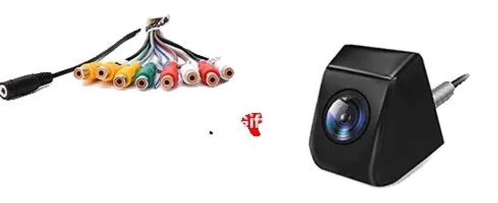 Adaptateur auxiliaire RCA pour ajouter micro mains libres et caméra recul - 2