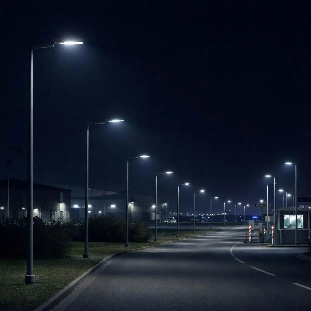 Éclairage public LED 30W anti-pluie IP65 Samsung pour zones sombres Gris