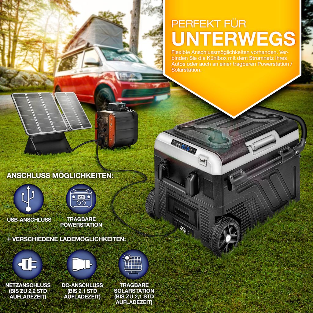 tillvex® Kompressor Kühlbox mit Akku elektrisch 60 Liter / Produktbild 6