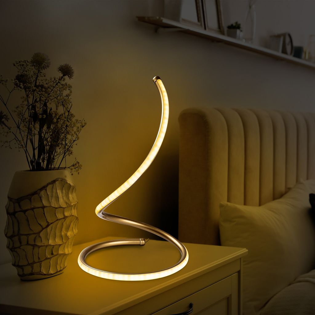 Opviq, Yay - 13287, Schreibtischlampe, METALLKÖRPER, Gold, 40 x 25 x 25 cm