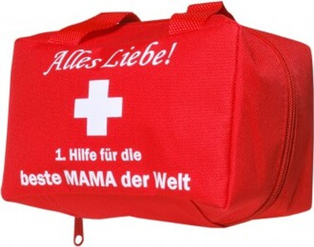 Lustiges Geschenk fÜr MÜtter Tasche 1. Hilfe ungefüllt für Mama