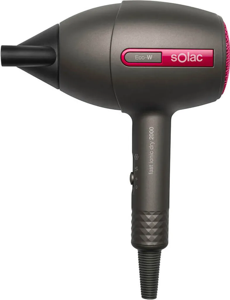Sèche-cheveux puissant Fast Ionic Dry 2000 avec diffuseur et air frais