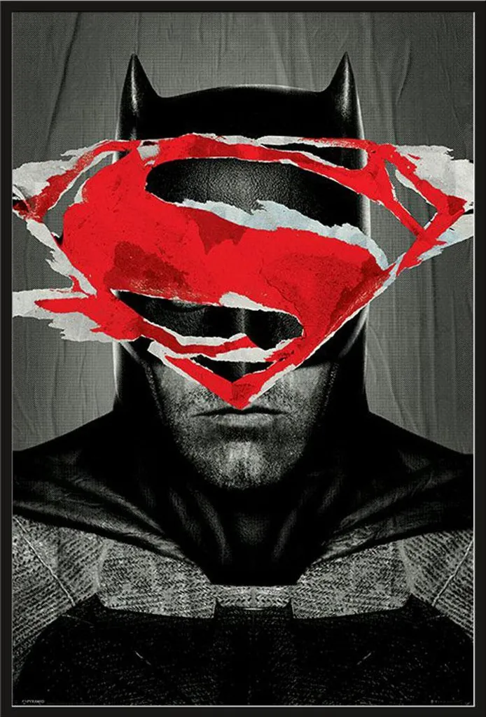 Poster Encadré Batman vs Superman avec Cadre Interchangeable 61x91