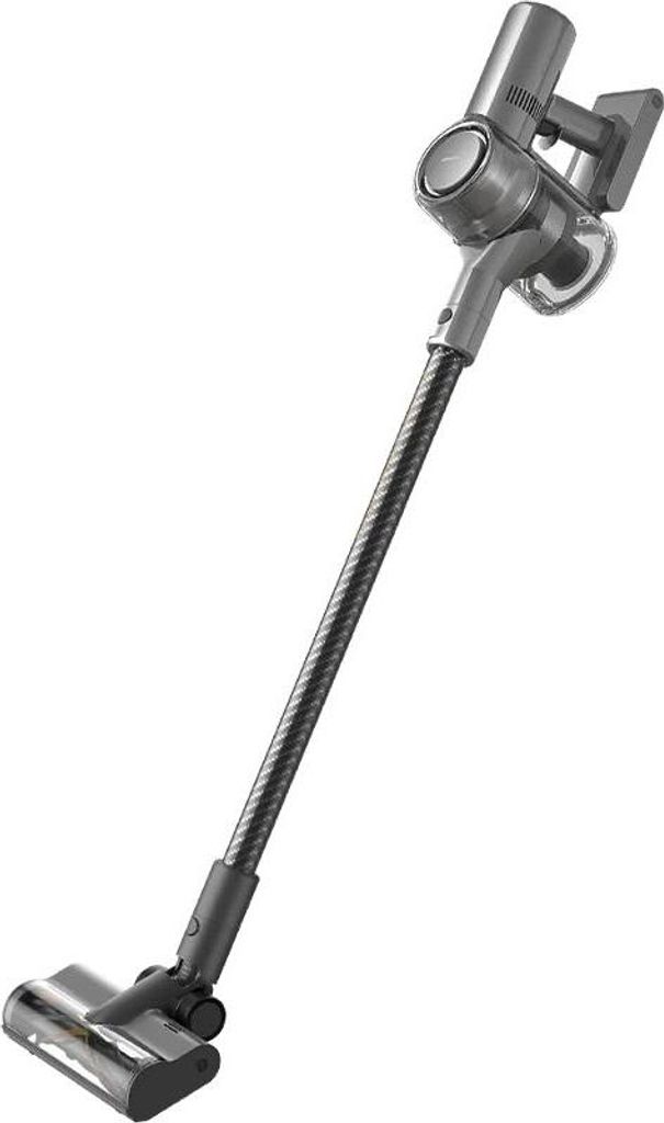 A cordless stick vacuum cleaner is shown against a white background.