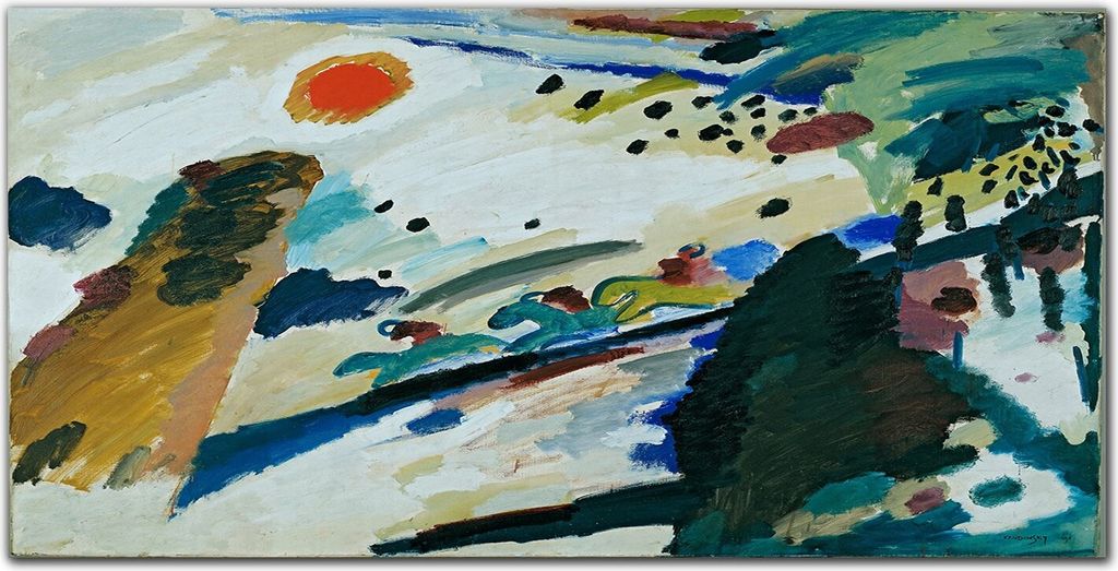 Coloray Küchenrückwand 100x50 Spritzschutz aus Glas - Romantische Landschaft
