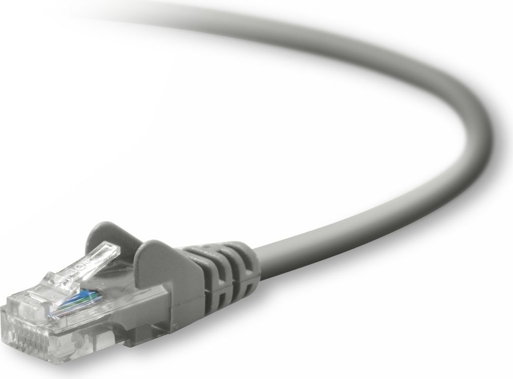 BELKIN CAT5e snagless UTP Patchkabel, RJ 45 Stecker-Stecker, 3m, grau
