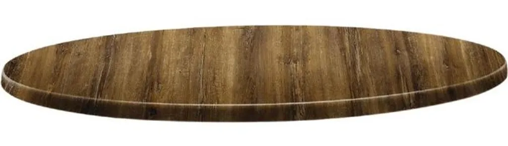 Plateau de table rond Topalit Atacama merisier Ø600 mm résistant