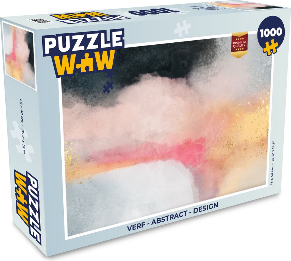 MuchoWow Puzzle 1000 Teile Malerei - Abstrakt - Design - Erwachsene - Rätsel