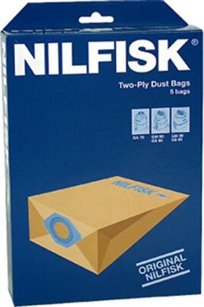 Nilfisk Papiersäcke für Industriesauger GM 80 5 Stk. Immagine del prodotto 