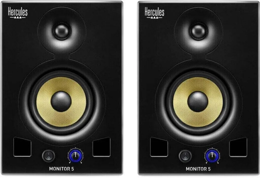Hercules DJ Monitor 5 Corrigez vos Mix avec ces Moniteurs de Studio
