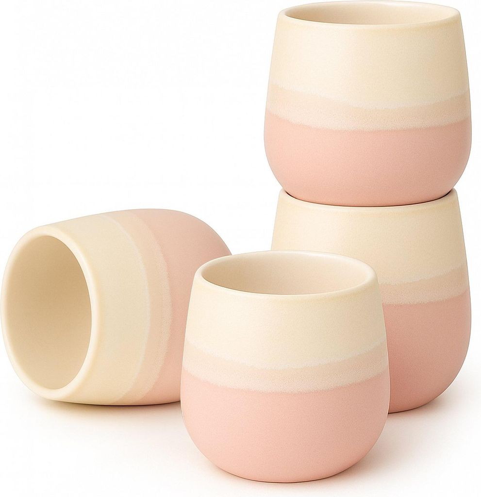 Teebecher Set "Fuji Pink"  – Japanische Teebecher aus Produktbild 