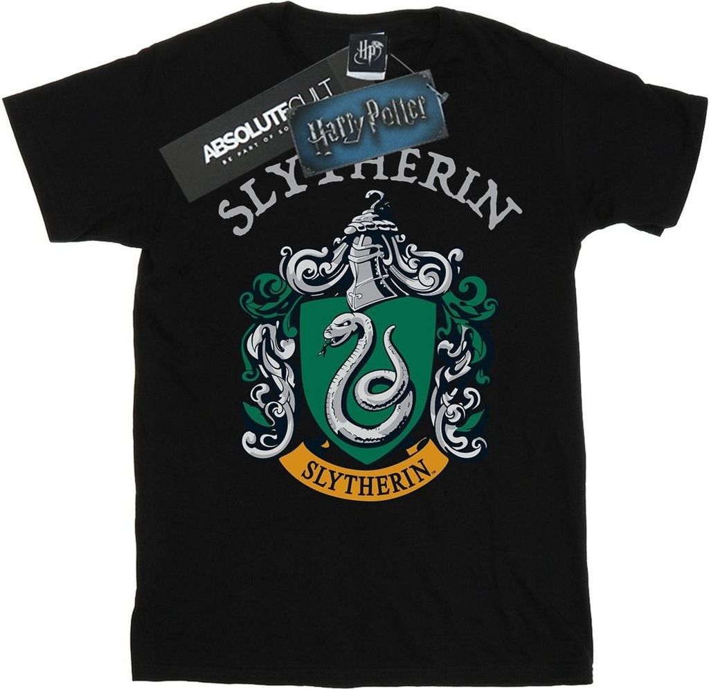 Harry Potter - "Slytherin" T-Shirt für Jungen BI20223 (152-158) (Schwarz)