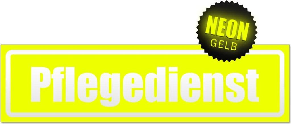 Pflegedienst invertiert Magnetschild Schild magnetisch