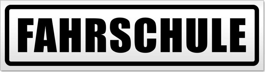 Fahrschule Magnetschild Schild magnetisch