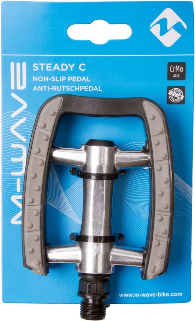 M-Wave Anti-Rutschpedale, Silber/Schwarz, 311040.0 Produktbild 