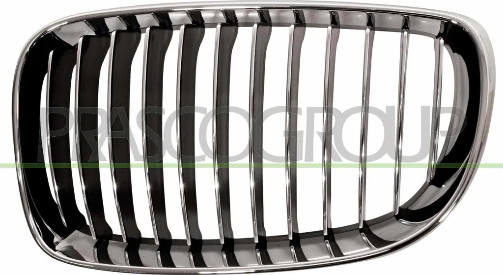 Calandre gauche BMW 1 E81 E87 PRASCO BM1212024 en finition noir mat
