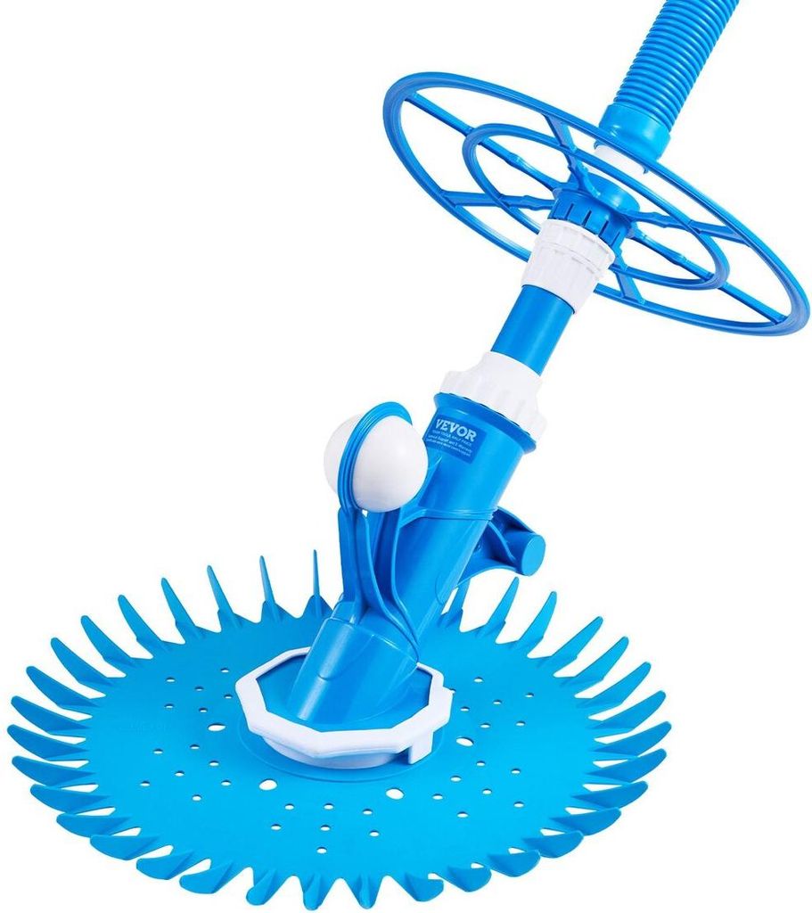 Saugpoolreiniger, automatischer Poolstaubsauger, automatischer Poolreiniger mit Saugseite, Saug-Poolkehrer mit 12 Schläuchen, für Unterflur- und ...