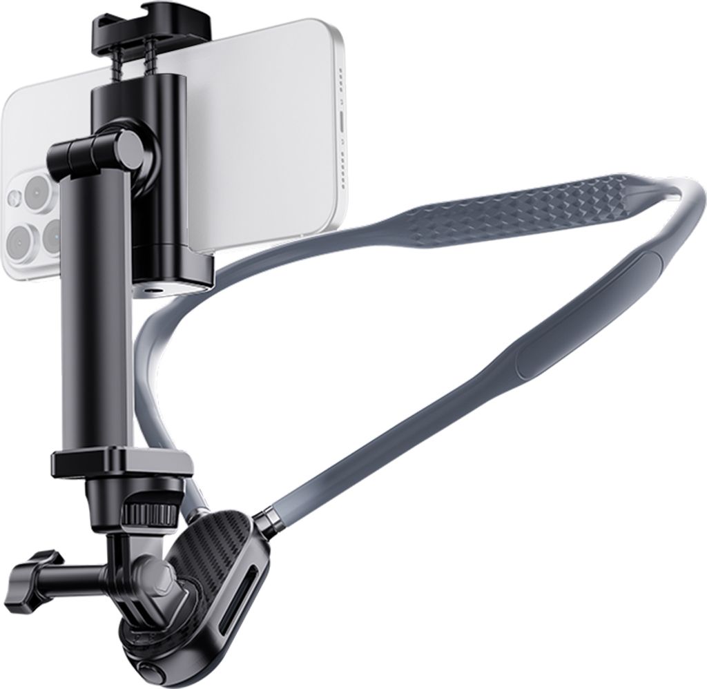 Kamera-Halshalterung, Telefon-Halshalterung, Brusthalterung mit 1/4-Zoll-Schraube und Telefonclip-Ersatz fuer GoPro Hero 12/11/10/9/8, iPhone Andro...