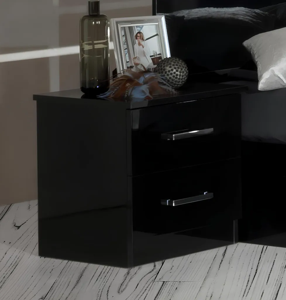 Table de chevet console brillante bois pour optimiser votre chambre