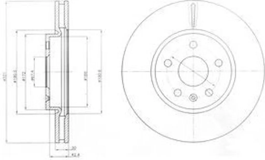 Supprimer les vibrations au freinage : Disque avant pour Insignia A G09