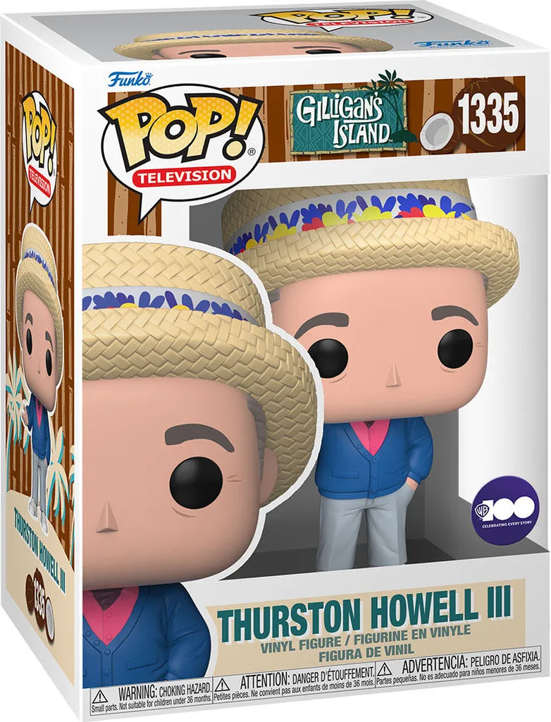 Figurine Pop L'île de Gilligan Thurston 9cm pour cadeau collector TV