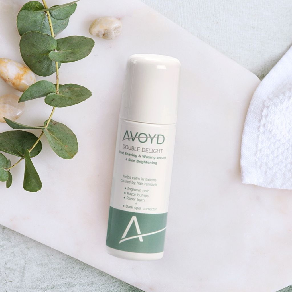 Avoyd Double Delight 90ml – Serum gegen Rasurpickel, eingewachsene Haare & Pigmentflecken – Pflege nach der Rasur für glatte, ebenmäßige Haut