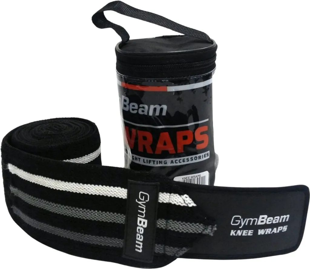 GymBeam Genouillère de Compression en Néoprène Noir Taille L pour Sport