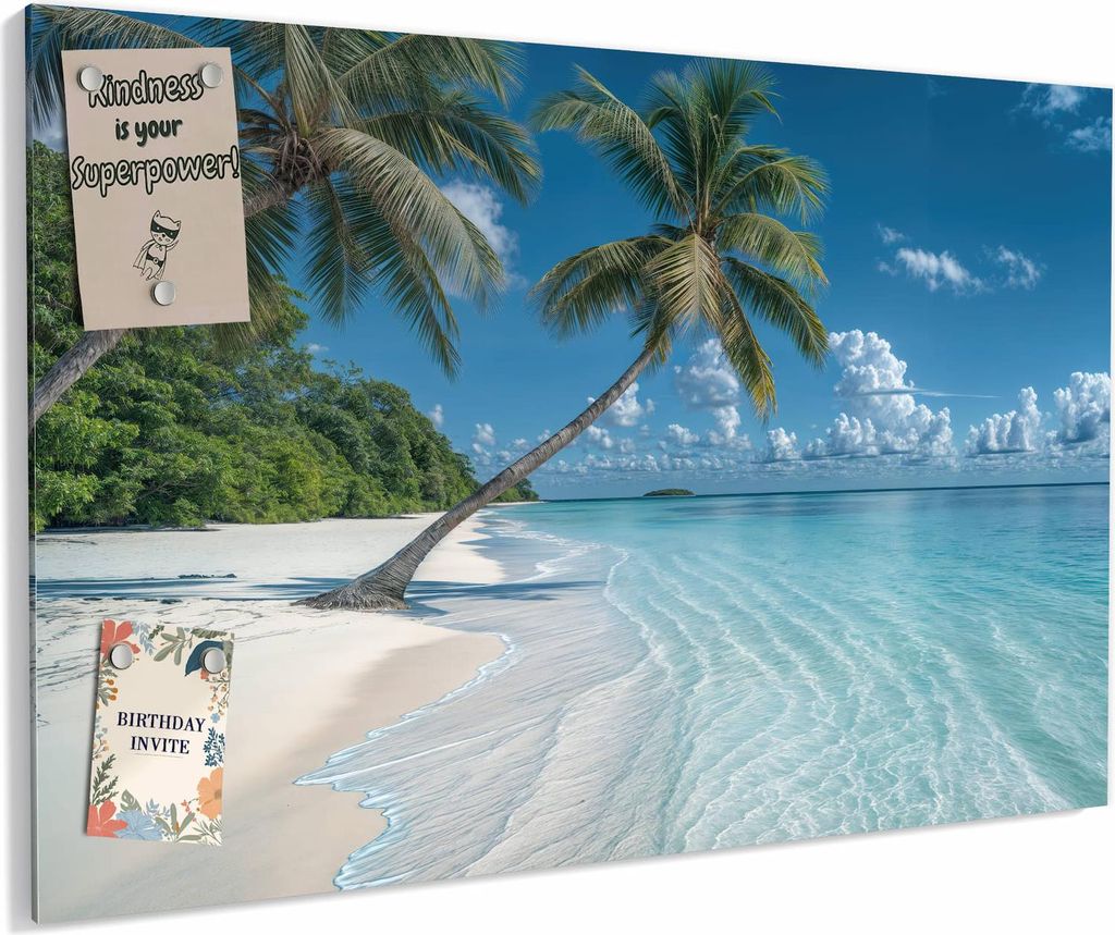 Magnettafel 60x40cm magnetisch & beschreibbar Metall-Board Produktbild 