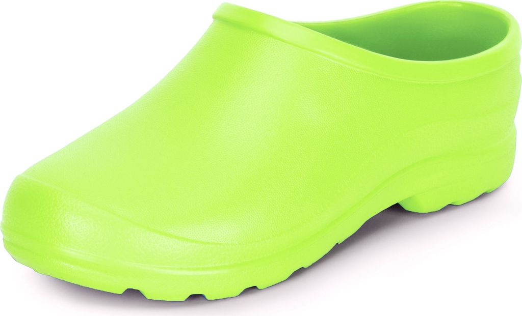 Ladeheid Damen und Herren leichte Eva Clogs Gartenclogs Gartenschuhe LADW001 (Neon Grün 4173, 37)