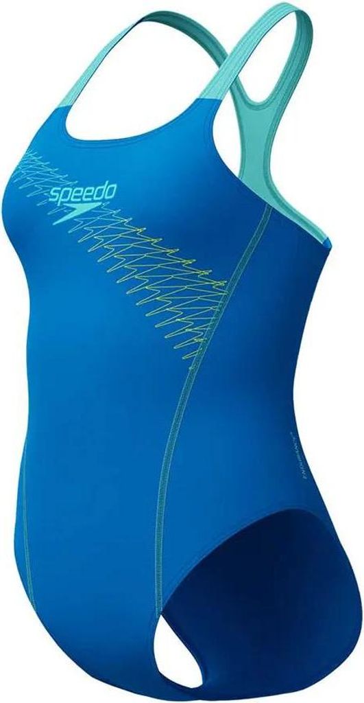 Speedo Medley Logo Badeanzug Blau UK 40 Damen Blau UK 40 Produktbild 