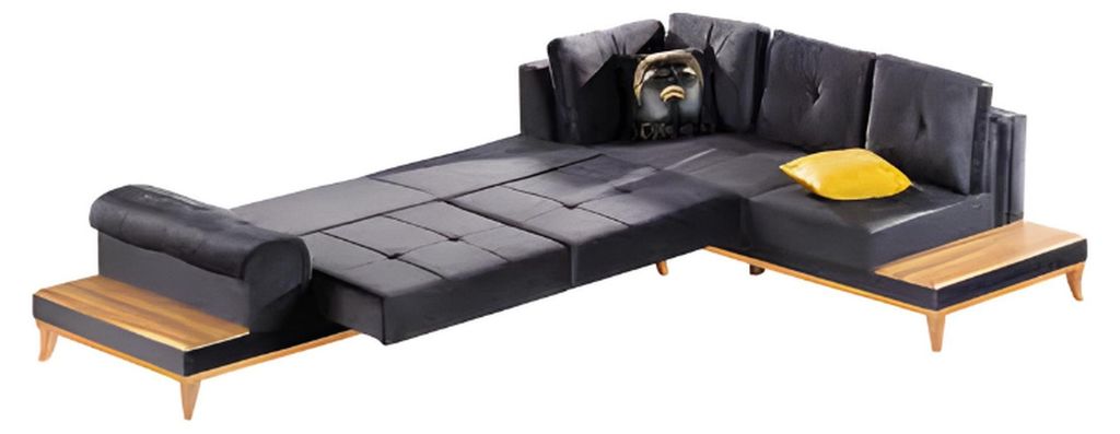 Ecksofa Sofa Polstergarnitur Couch Wohnlandschaft L-form Design Neu