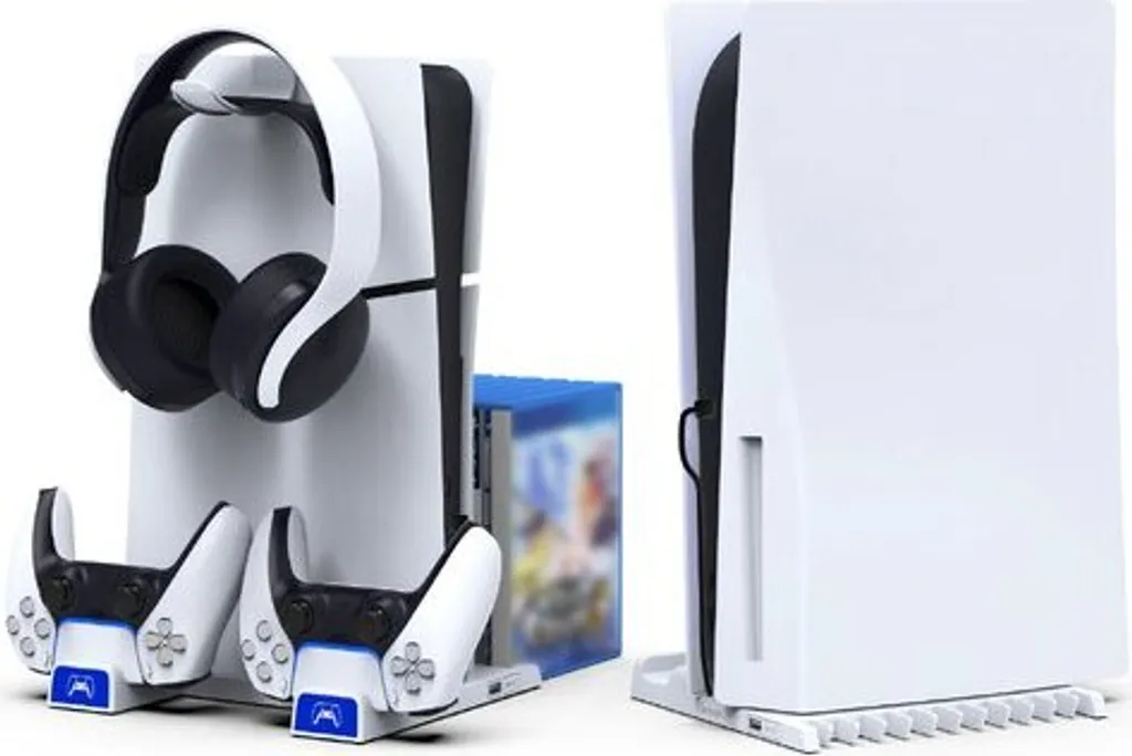Support iPega PS5 Slim avec Double Chargeur Manettes et Ventilation - 2