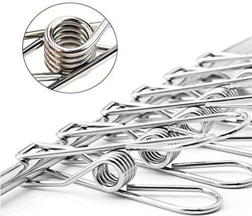 Faltbarer Sockentrockner - Platzsparendes Trockenregal - 52 Clips - Edelstahl