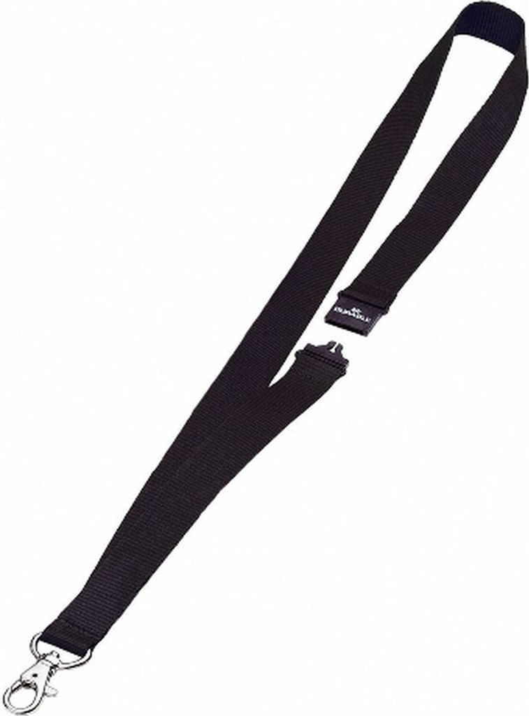 Textilband 20mm mit Karabiner 44cm schwarz VE=6x10 Stück