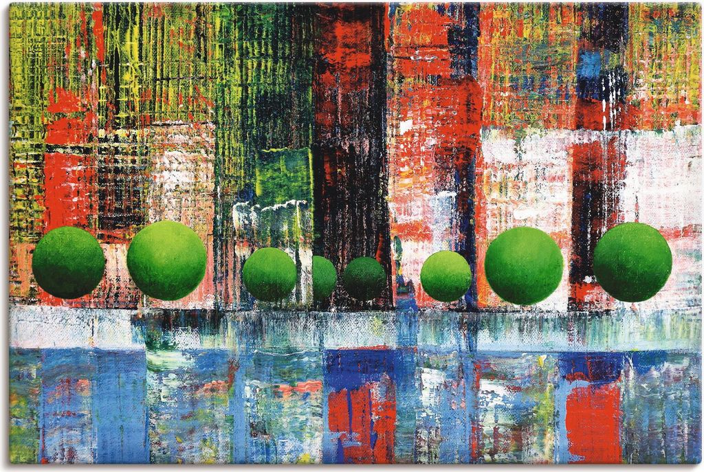 ARTland Leinwandbild Skyline Vancouver Downtown abstrakt Größe: 120x80 cm