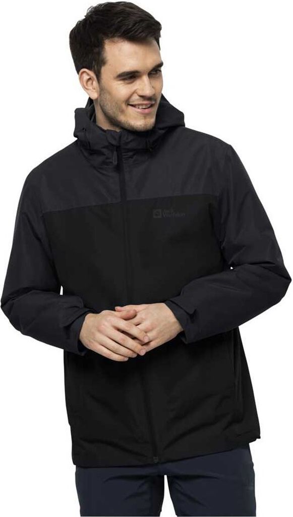 Jack Wolfskin Taubenberg 3in1 Jacke Schwarz XL Mann Schwarz Produktbild 