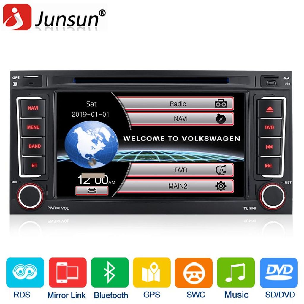 Pre VW T5 Transporter Multivan Touareg GPS navigácia CD 7" Obrázok produktu 
