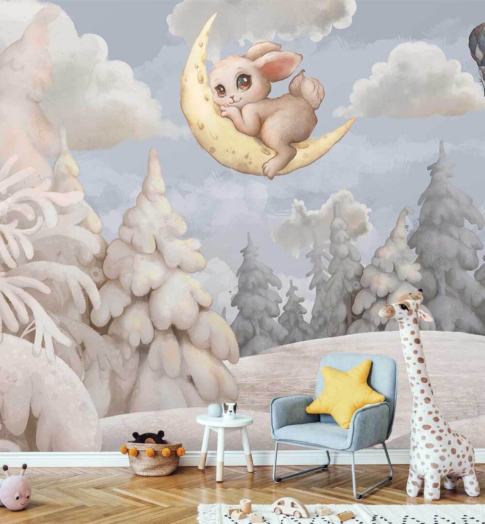 Fototapete Magischer Wald, Material:Superior Vlies 350g/qm, Größe Tapete:390 x 300cm