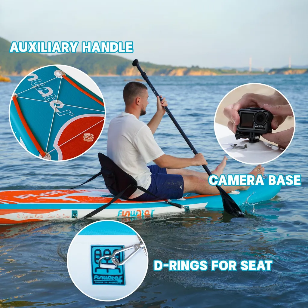 Paddle SUP Stable 320cm Ocean Eco FunWater avec Pack Accessoires