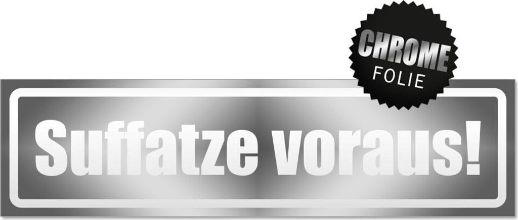 Suffatze voraus invertiert Magnetschild Schild magnetisch