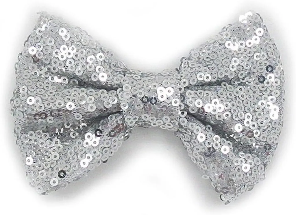 Barrette argentée anti-glisse pour cheveux épais filles - Taille 10 cm
