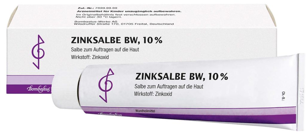Bombastus Zinksalbe BW, 10 %, 100 ml Salbe Produktbild 