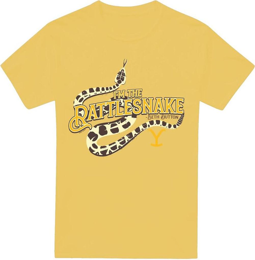 Yellowstone - "I'm the Rattlesnake" T-Shirt für Herren TV14877 (L) (Bananengelb)